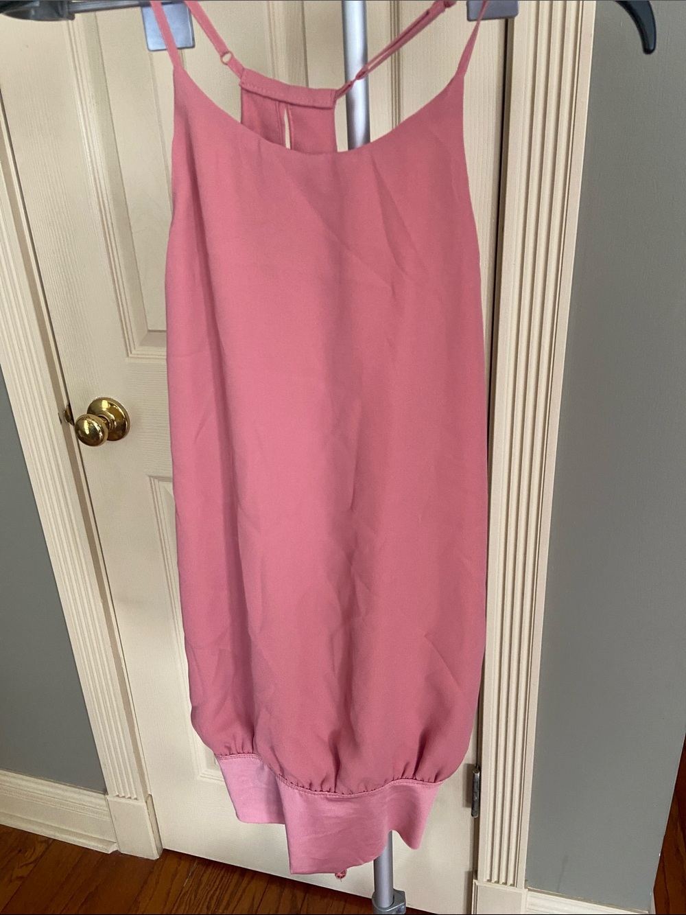 Women's Dusty Rose Sleeveless Bodysuit Size Large